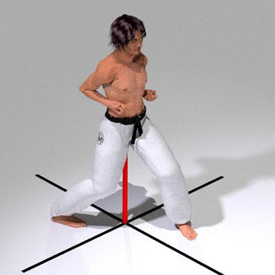 HANGETSU DACHI 